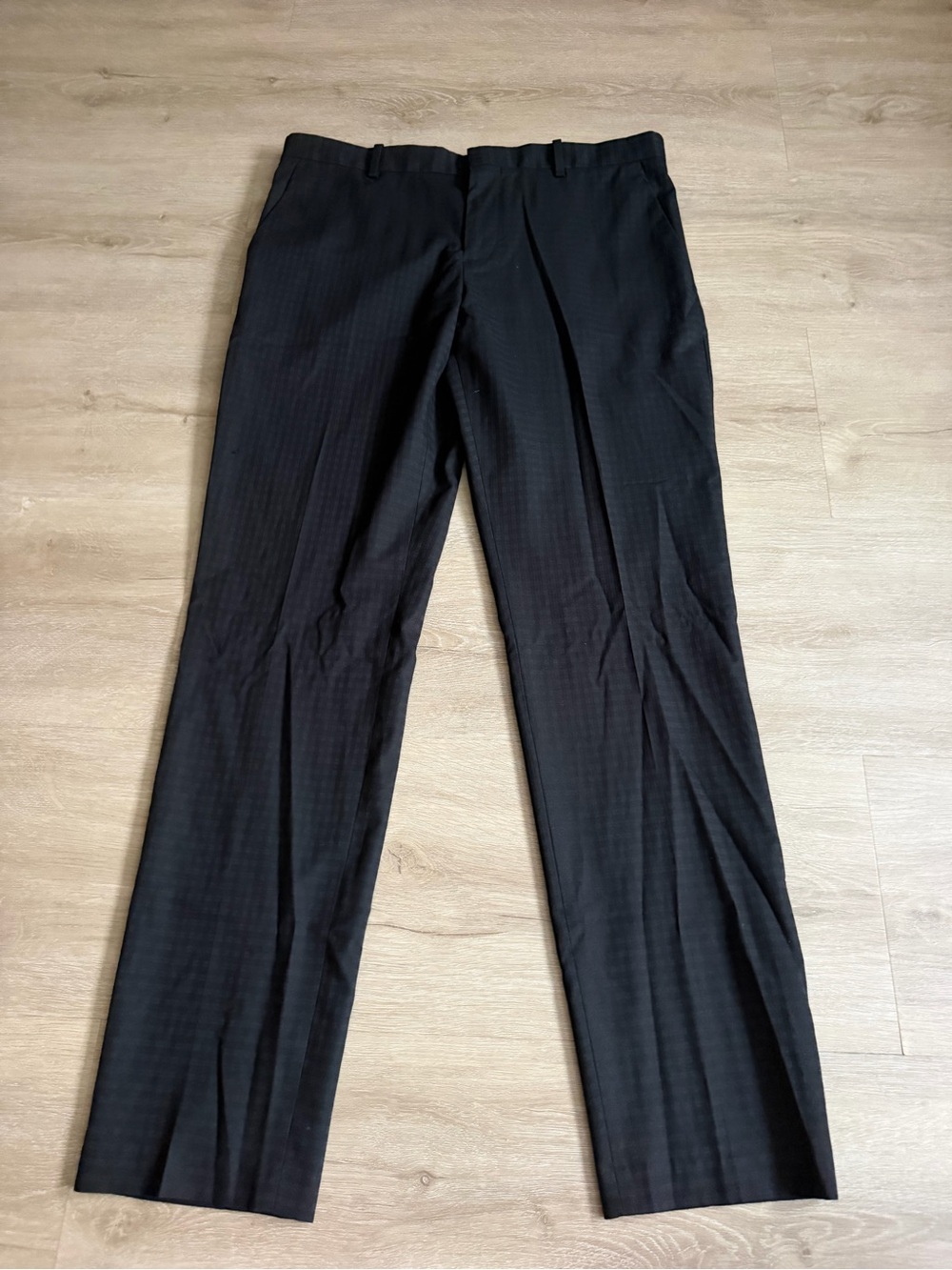 Perry Ellis Very Slim Black Dress Pants SZ 33x32